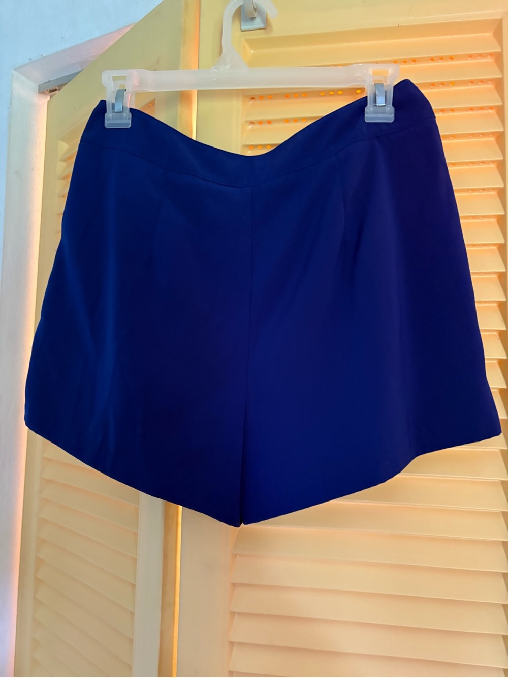 Jennifer Lopez Cobalt Blue Pleated Skort Shorts - Picture 3 of 3